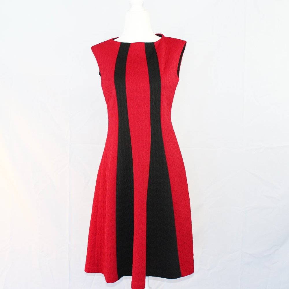 Pin Up Style Fit n Flare Red/Black Dress to Die For! 6